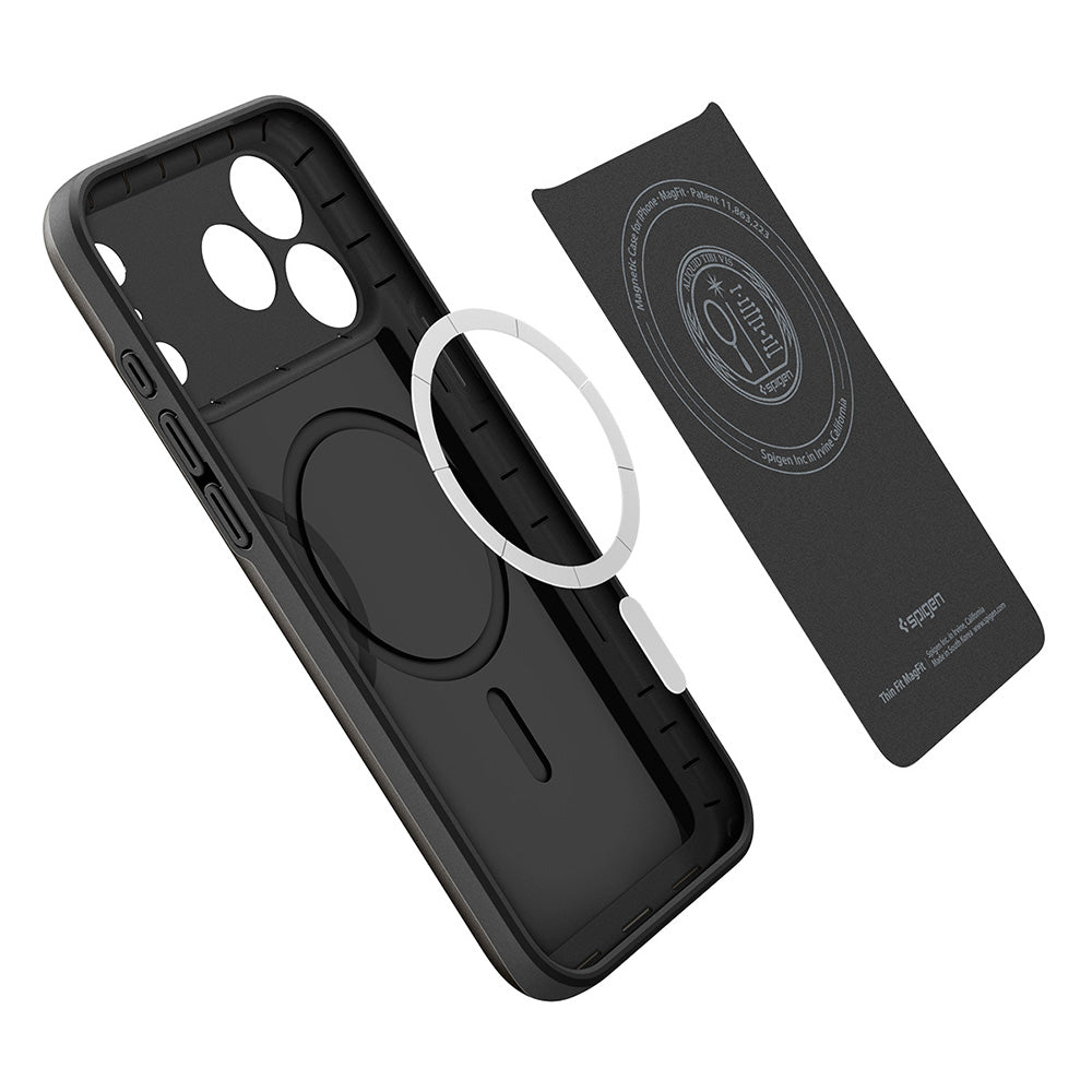 MagSafe Case for Apple iPhone 18 Pro / 17 Pro, Spigen, Thin Fit, Black ACS12144