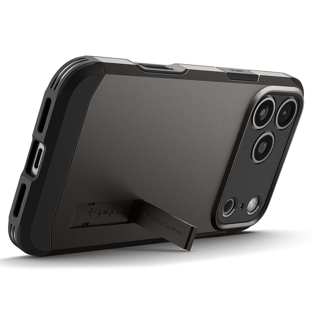 Калъф MagSafe за Apple iPhone 18 Pro / 17 Pro, Spigen, Tough Armor T, Сив ACS12174
