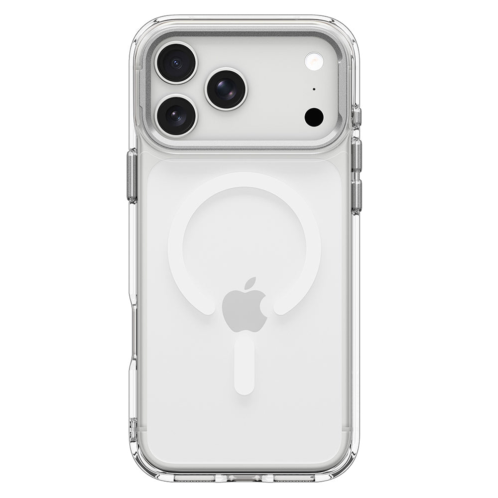 Калъф MagSafe за Apple iPhone 18 Pro / 17 Pro, Spigen, Ultra Hybrid Optik S, Сребрист прозрачен ACS11921