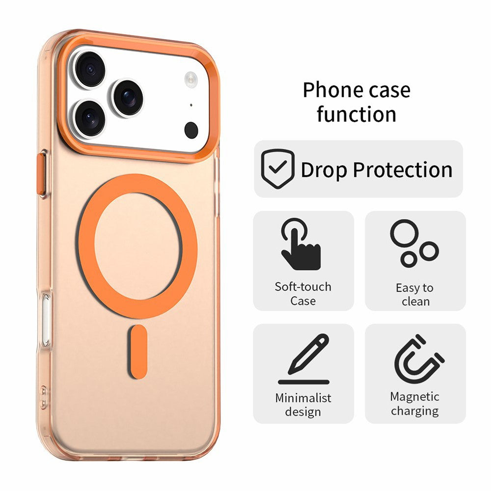 Калъф MagSafe за Apple iPhone 18 Pro / 17 Pro, Techsuit, CandyCase, Оранжев