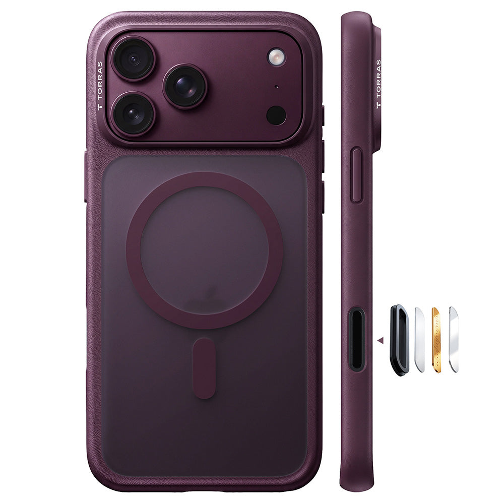 Калъф MagSafe за Apple iPhone 18 Pro / 17 Pro, Torras, Guardian, Лилав