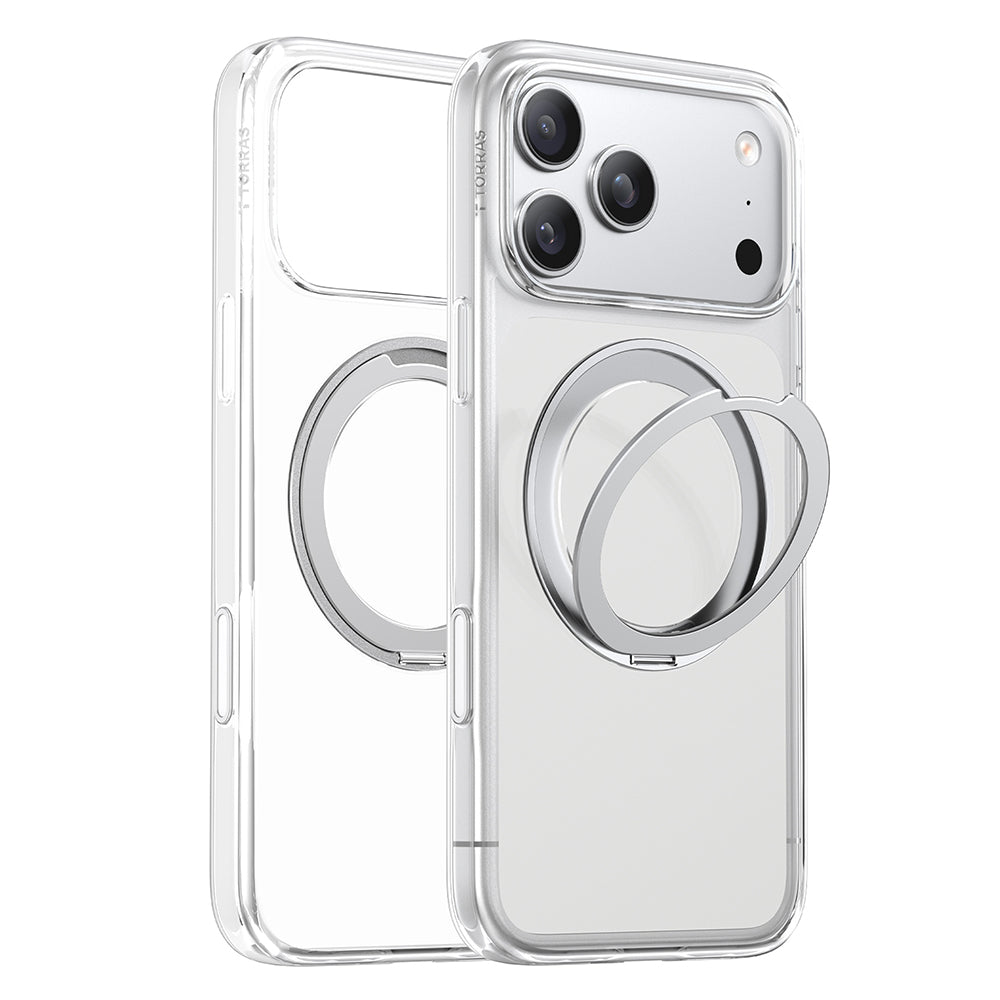 Калъф MagSafe за Apple iPhone 18 Pro / 17 Pro, Torras, Ostand O1 Guardian, Прозрачен