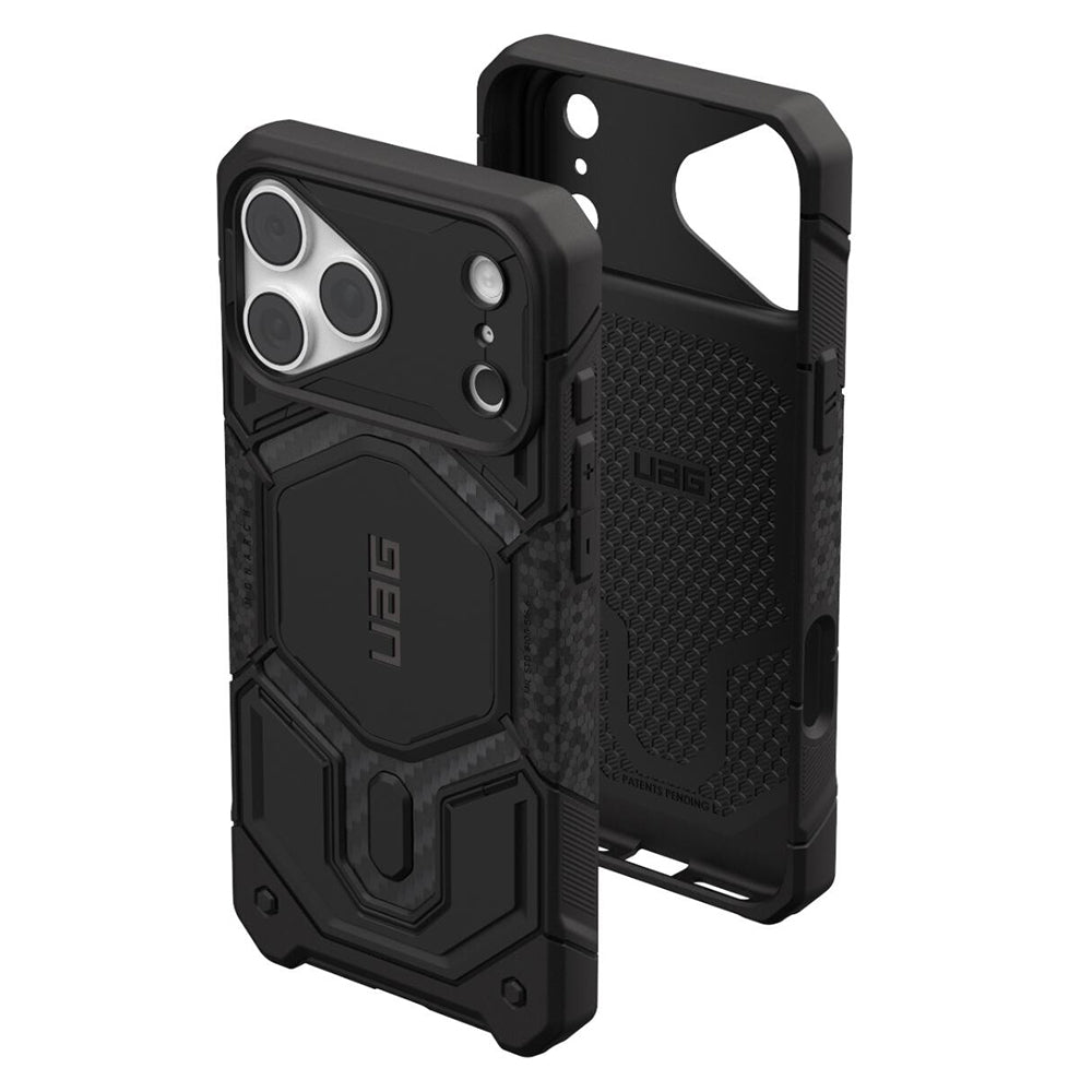 Калъф MagSafe за Apple iPhone 18 Pro / 17 Pro, Urban Armor Gear, Monarch Pro Carbon, Черен