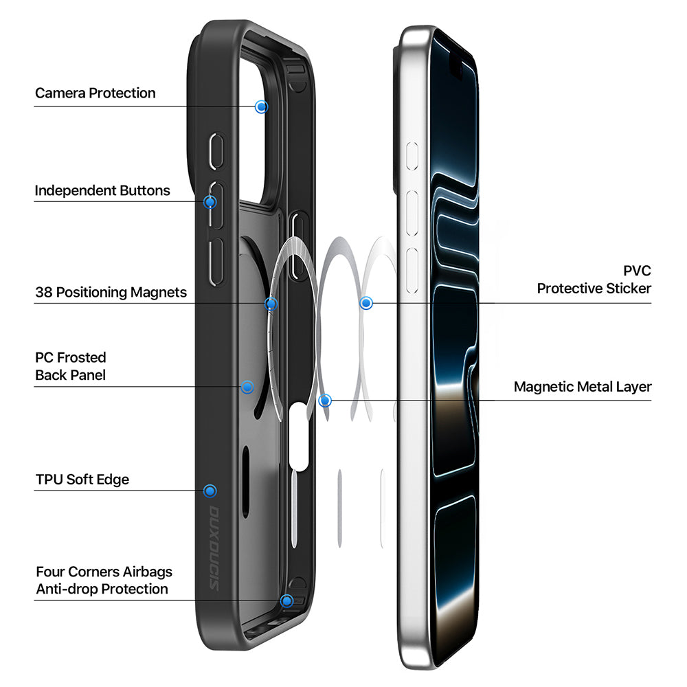 Калъф MagSafe за Apple iPhone 18 Pro Max / 17 Pro Max, DUX DUCIS, Yind, Светло лилав