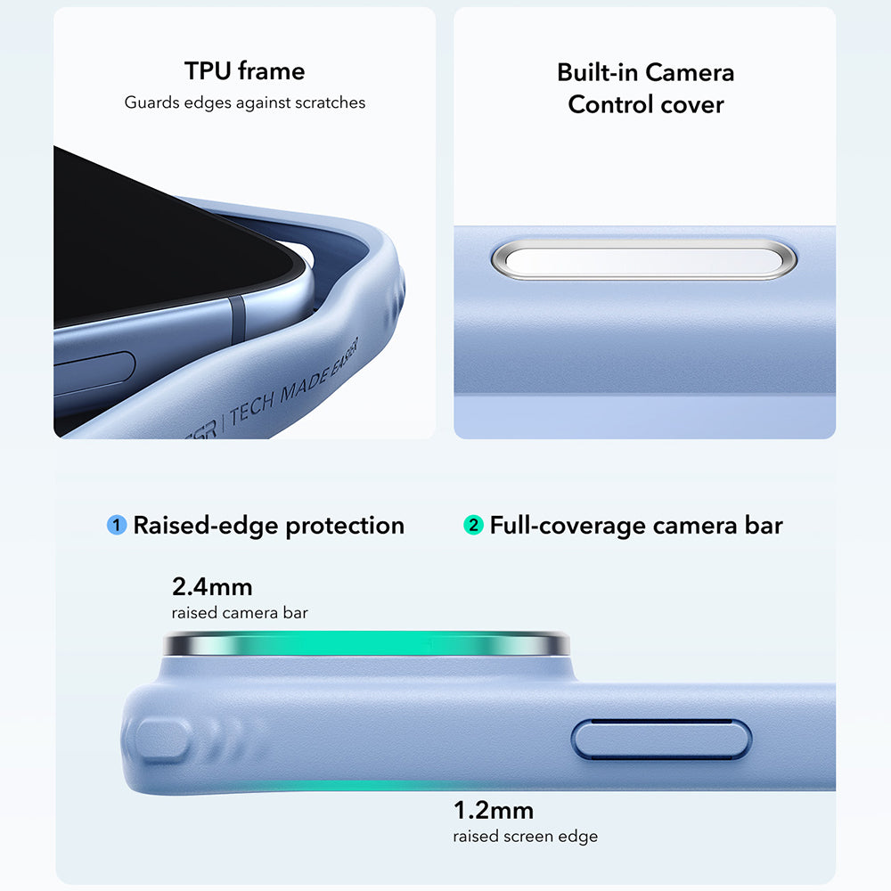 Калъф MagSafe за Apple iPhone 18 Pro Max / 17 Pro Max, ESR, Classic Hybrid Kickstand, Син сатен