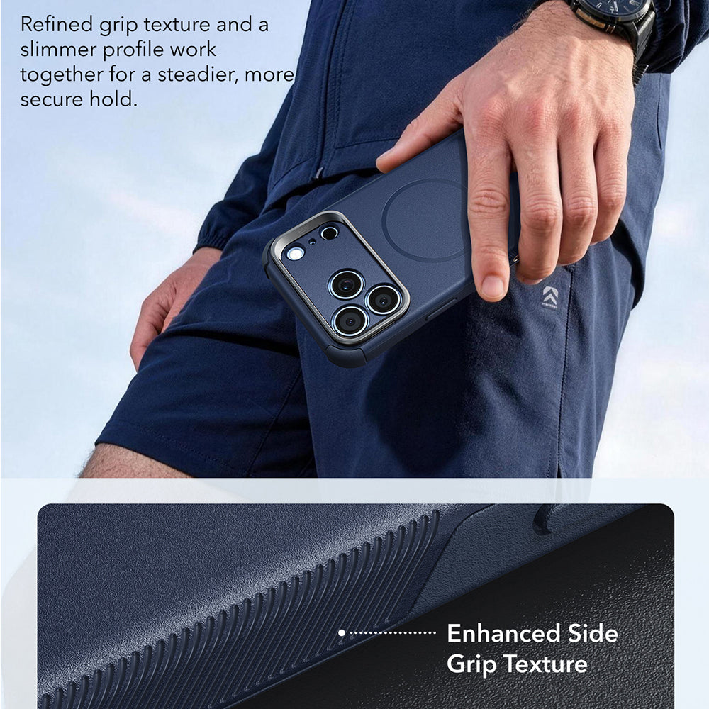 Калъф MagSafe за Apple iPhone 18 Pro Max / 17 Pro Max, ESR, Cyber Armor Kickstand, Син