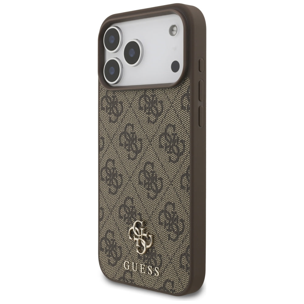 Калъф MagSafe за Apple iPhone 18 Pro Max / 17 Pro Max, Guess, 4G Small and Classic, Кафяв
