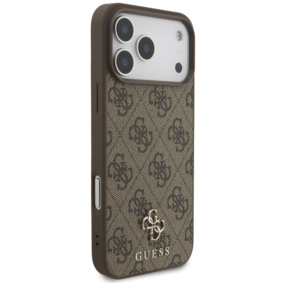 Калъф MagSafe за Apple iPhone 18 Pro Max / 17 Pro Max, Guess, 4G Small and Classic, Кафяв