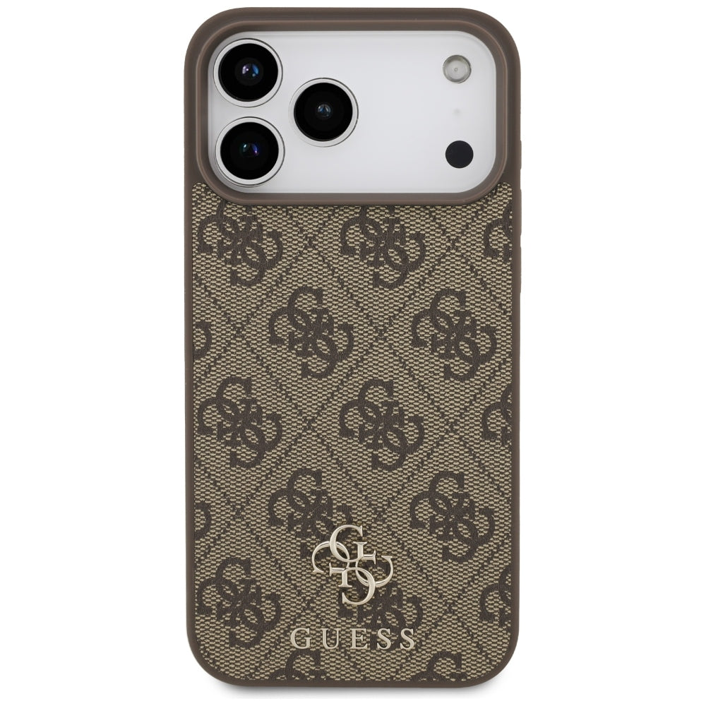 Калъф MagSafe за Apple iPhone 18 Pro Max / 17 Pro Max, Guess, 4G Small and Classic, Кафяв