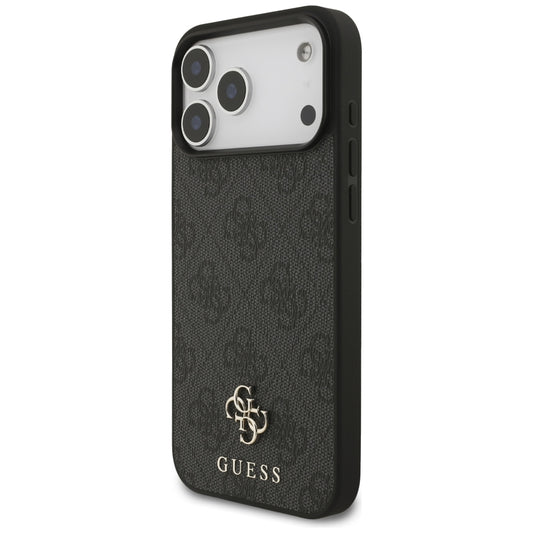Калъф MagSafe за Apple iPhone 18 Pro Max / 17 Pro Max, Guess, 4G Small and Classic, Черен