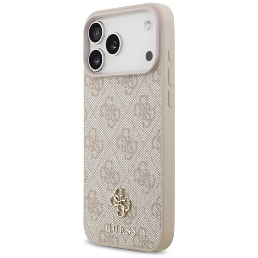 Калъф MagSafe за Apple iPhone 18 Pro Max / 17 Pro Max, Guess, 4G Small and Classic, Розов