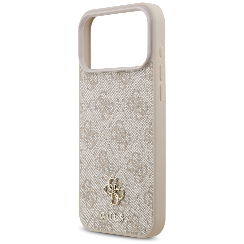Калъф MagSafe за Apple iPhone 18 Pro Max / 17 Pro Max, Guess, 4G Small and Classic, Розов