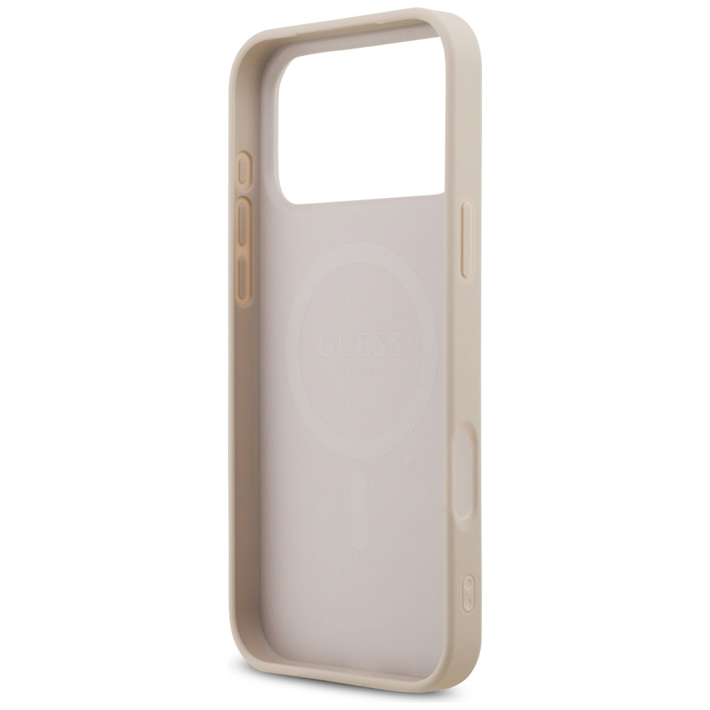 Калъф MagSafe за Apple iPhone 18 Pro Max / 17 Pro Max, Guess, 4G Small and Classic, Розов