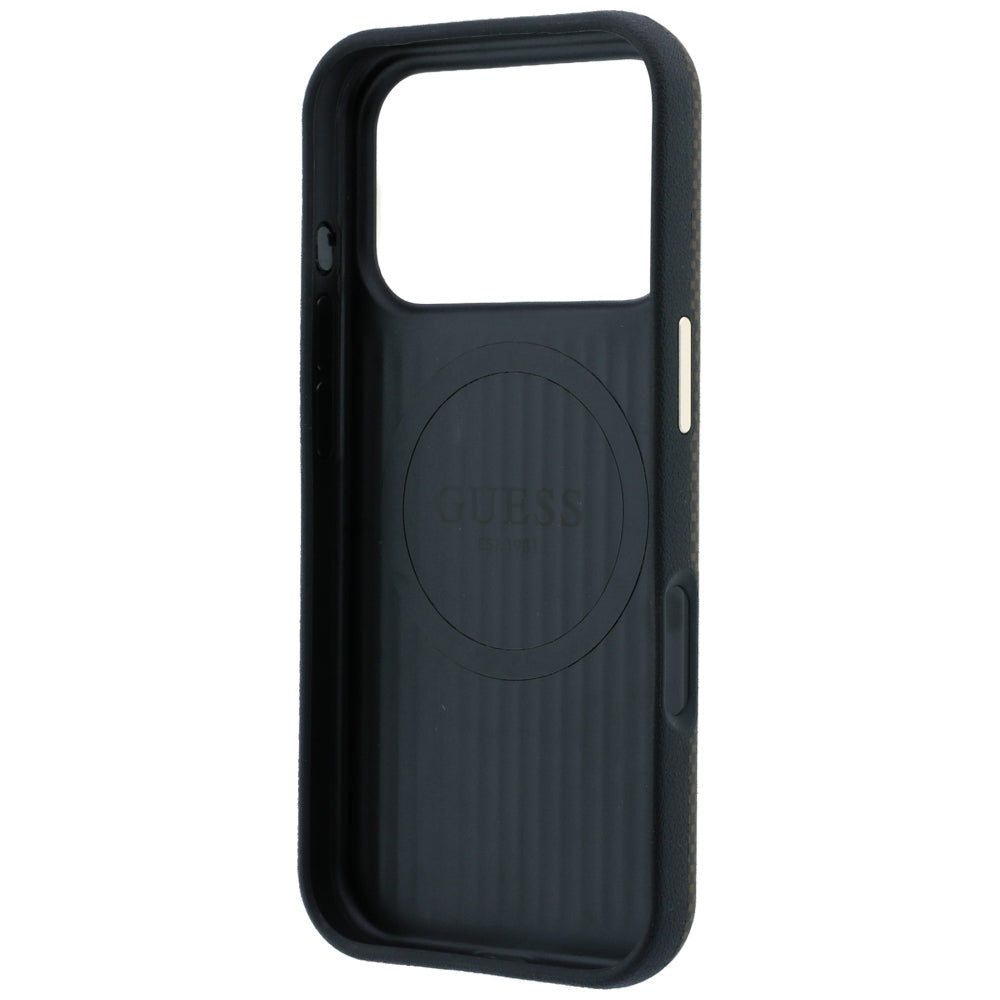 Калъф MagSafe за Apple iPhone 18 Pro Max / 17 Pro Max, Guess, Kevlar Triangle Logo, Кафяв