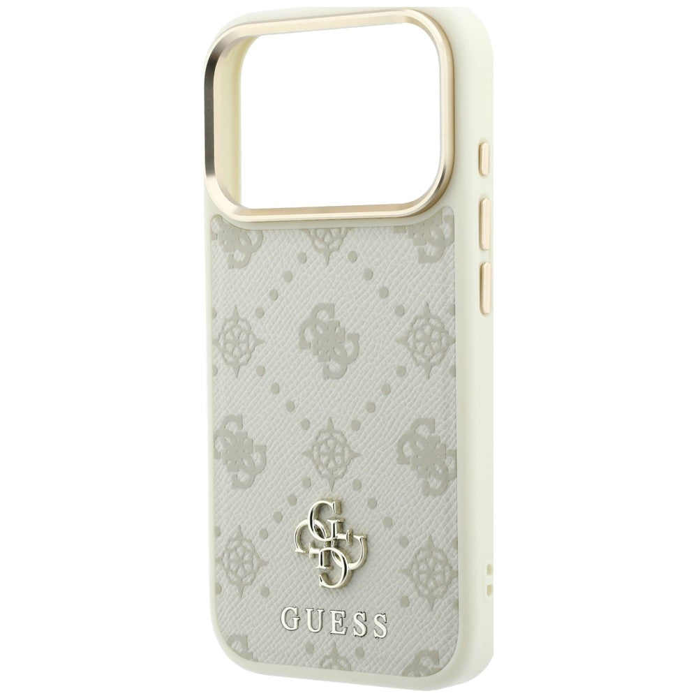 Калъф MagSafe за Apple iPhone 18 Pro Max / 17 Pro Max, Guess, Peony 4G Small Logo, Бежов