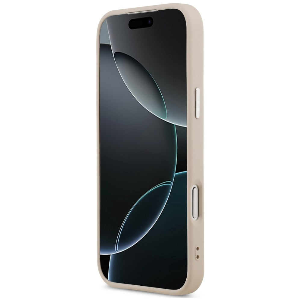 Калъф MagSafe за Apple iPhone 18 Pro Max / 17 Pro Max, Guess, Triangle Logo, розов