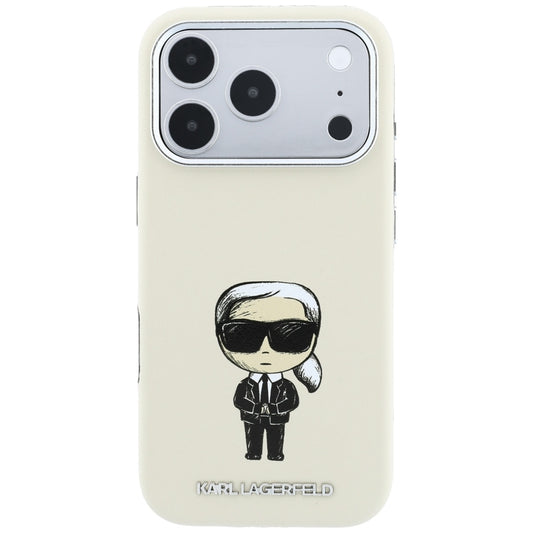 MagSafe Case for Apple iPhone 18 Pro Max / 17 Pro Max, Karl Lagerfeld, Ikonik Sketch, Beige