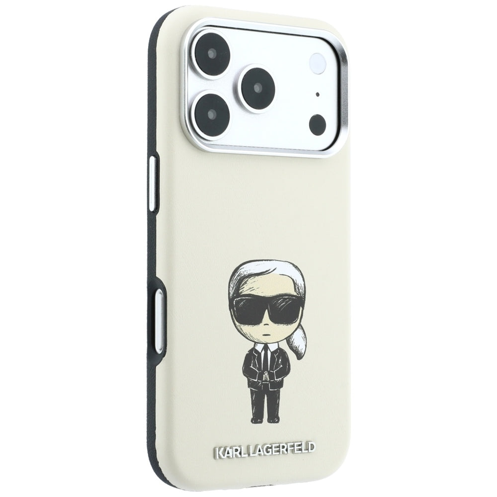 Калъф MagSafe за Apple iPhone 18 Pro Max / 17 Pro Max, Karl Lagerfeld, Ikonik Sketch, Бежов