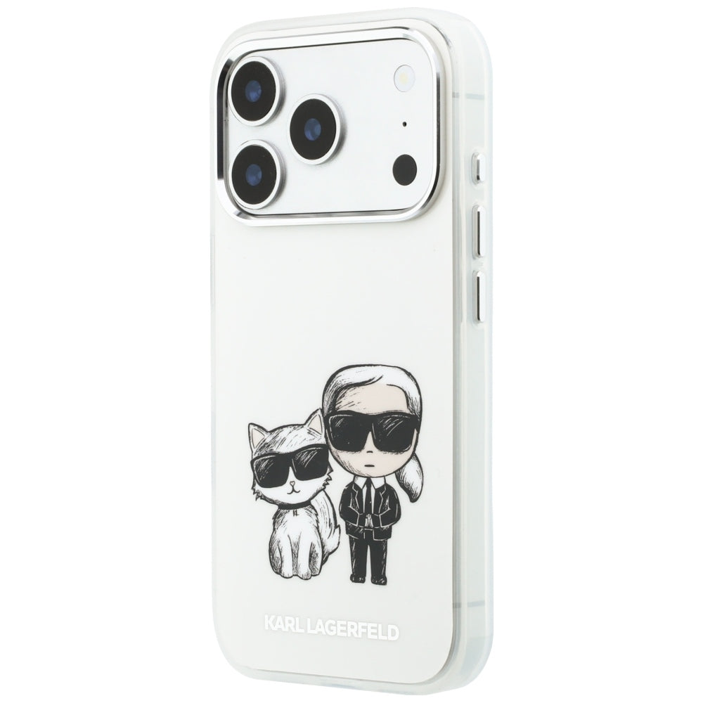 Калъф MagSafe за Apple iPhone 18 Pro Max / 17 Pro Max, Karl Lagerfeld, IML KC Bodies Sketch Print, Бежов