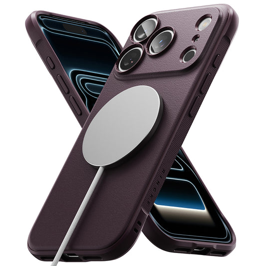Калъф MagSafe за Apple iPhone 18 Pro Max / 17 Pro Max, Ringke, Onyx, тъмночервен бордо