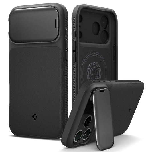 Калъф MagSafe за Apple iPhone 18 Pro Max / 17 Pro Max, Spigen, Optik Armor, Черен ACS09900