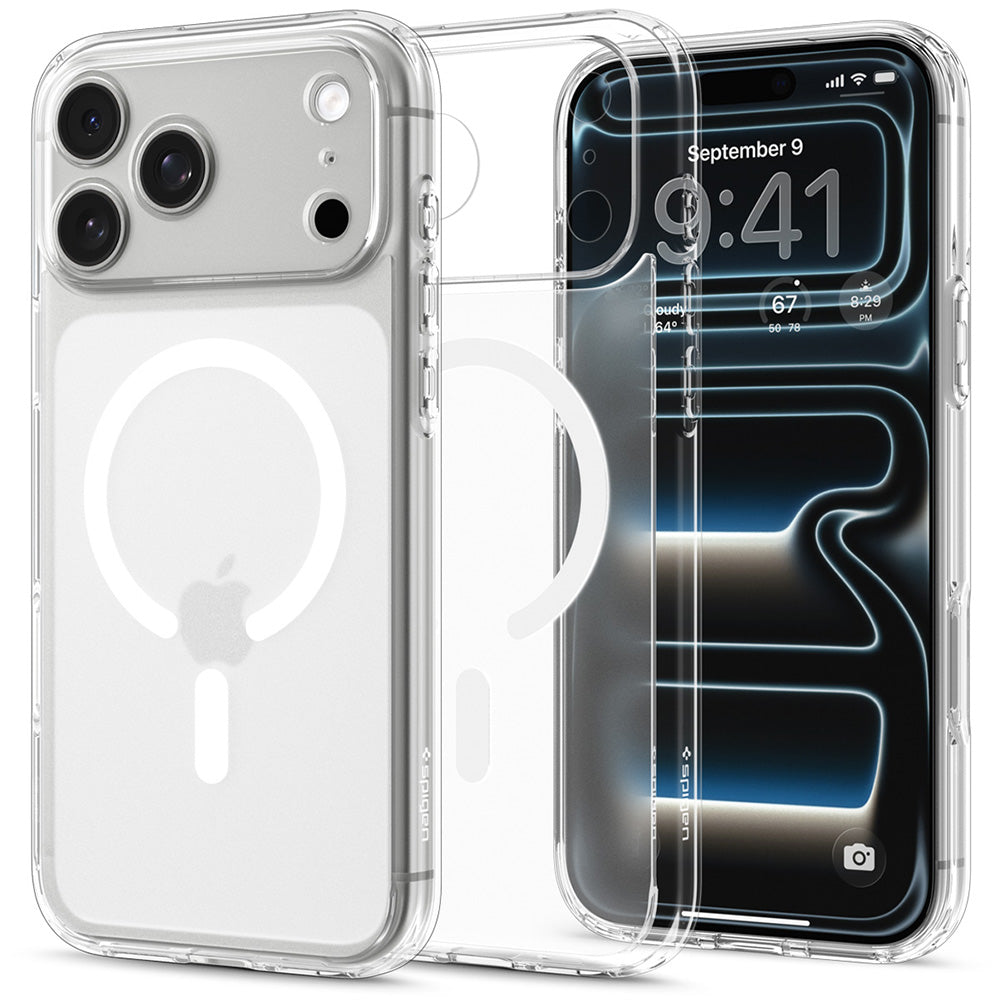 Калъф MagSafe за Apple iPhone 18 Pro Max / 17 Pro Max, Spigen, Ultra Hybrid, Бял сатен ACS12124