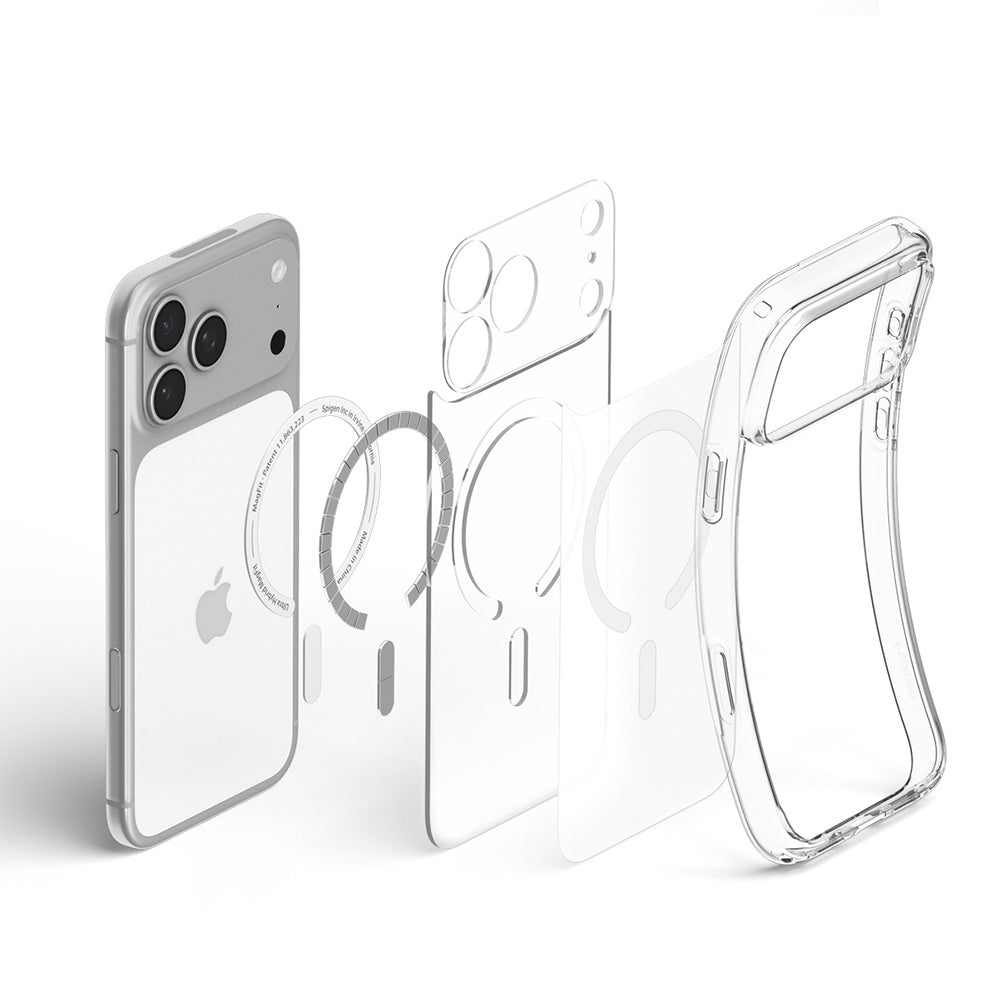 Калъф MagSafe за Apple iPhone 18 Pro Max / 17 Pro Max, Spigen, Ultra Hybrid, Бял сатен ACS12124