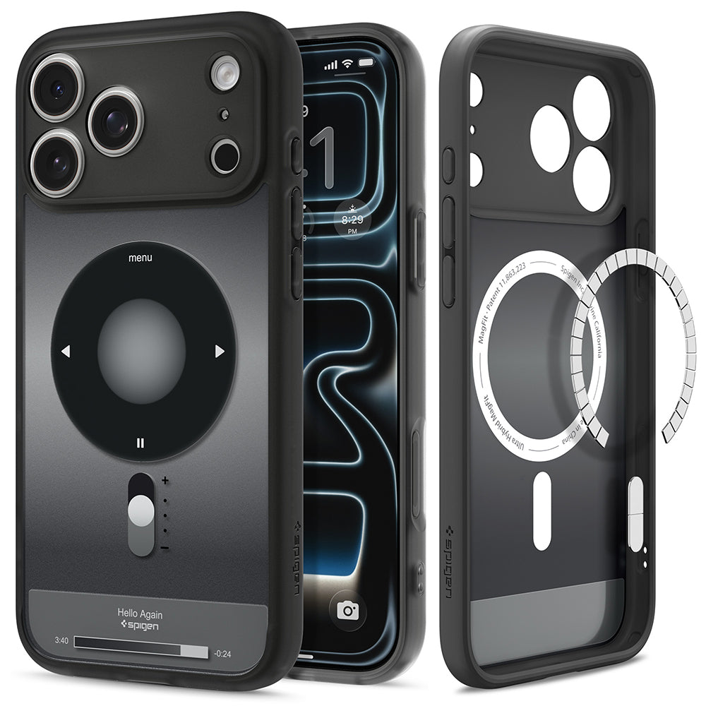 Калъф MagSafe за Apple iPhone 18 Pro Max / 17 Pro Max, Spigen, Ultra Hybrid Classic, Черен ACS12131