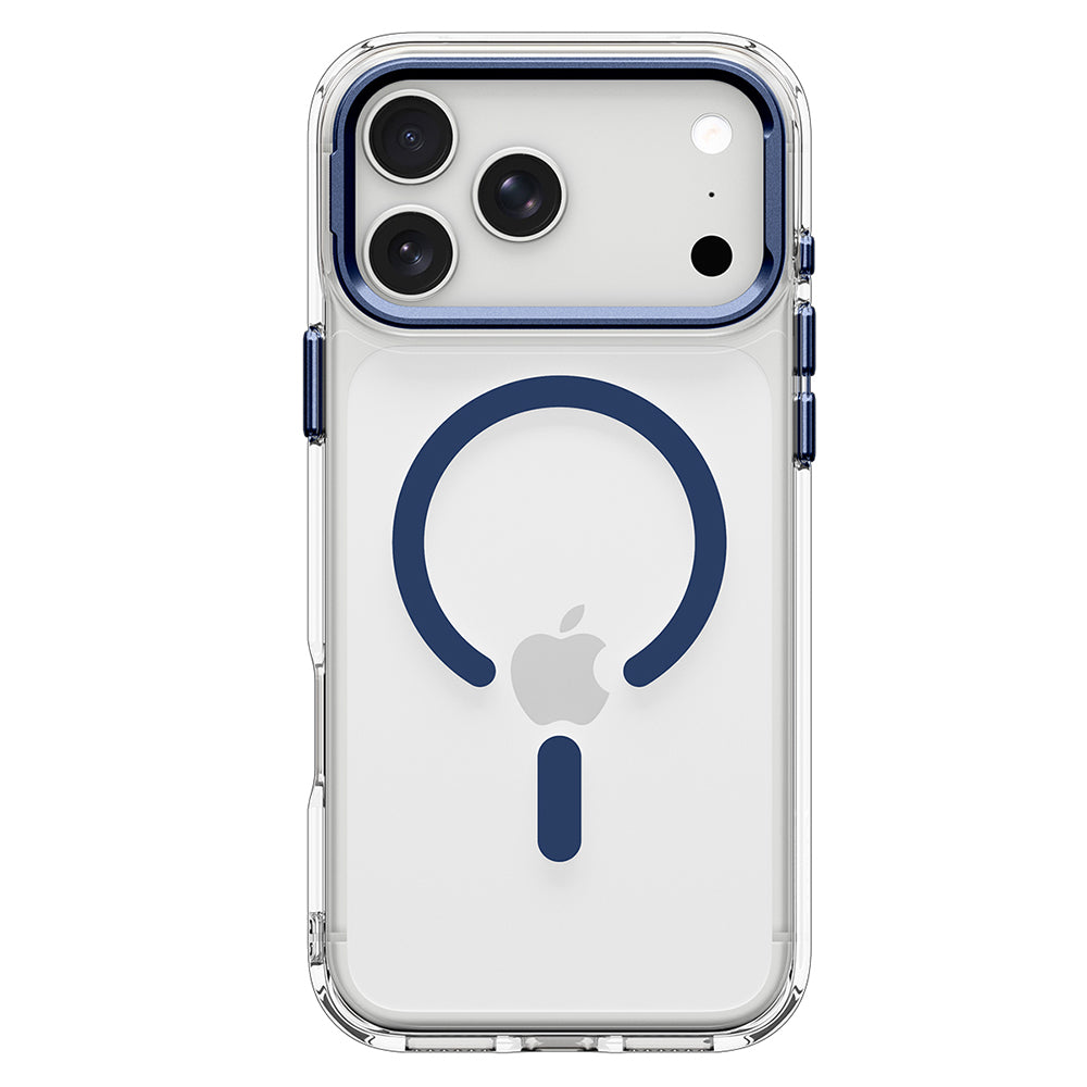 Калъф MagSafe за Apple iPhone 18 Pro Max / 17 Pro Max, Spigen, Ultra Hybrid Optik S, Прозрачен Тъмносин ACS11909