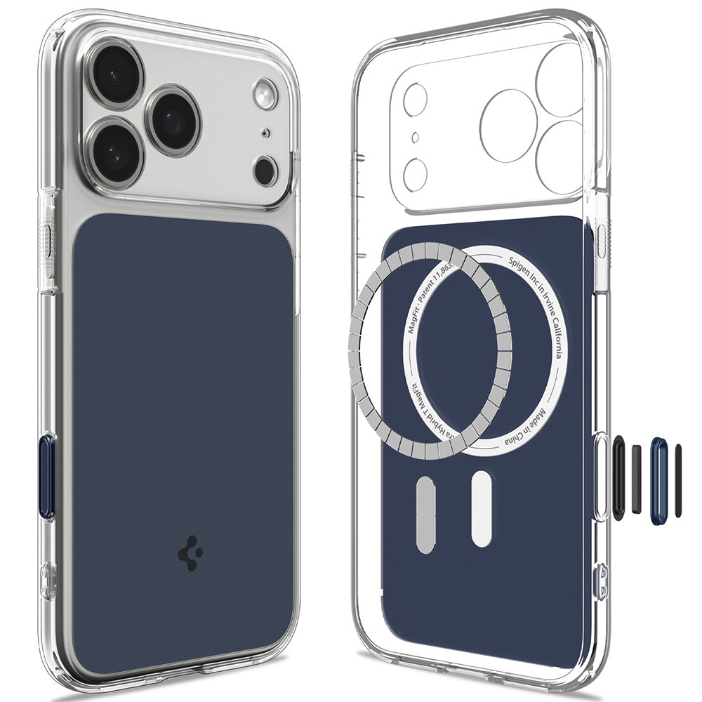 Калъф MagSafe за Apple iPhone 18 Pro Max / 17 Pro Max, Spigen, Ultra Hybrid T, Матиран син ACS12135