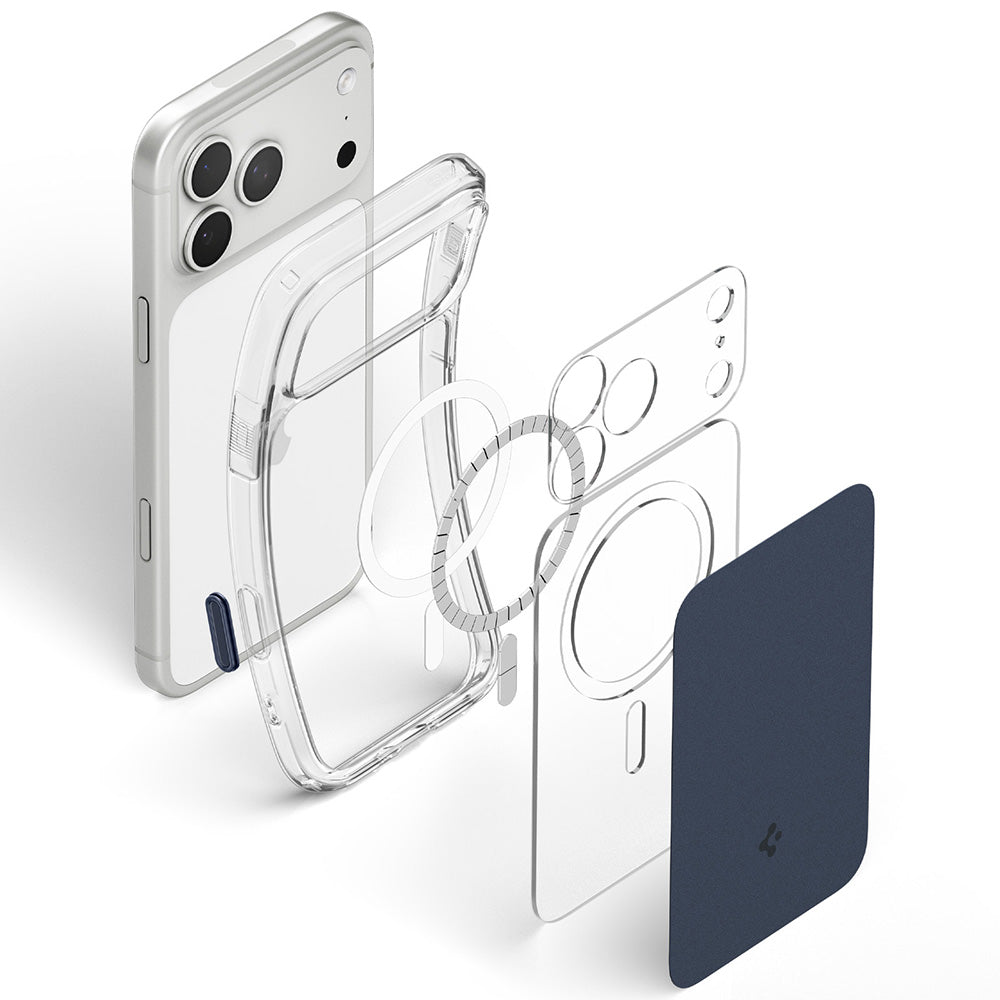 Калъф MagSafe за Apple iPhone 18 Pro Max / 17 Pro Max, Spigen, Ultra Hybrid T, Матиран син ACS12135