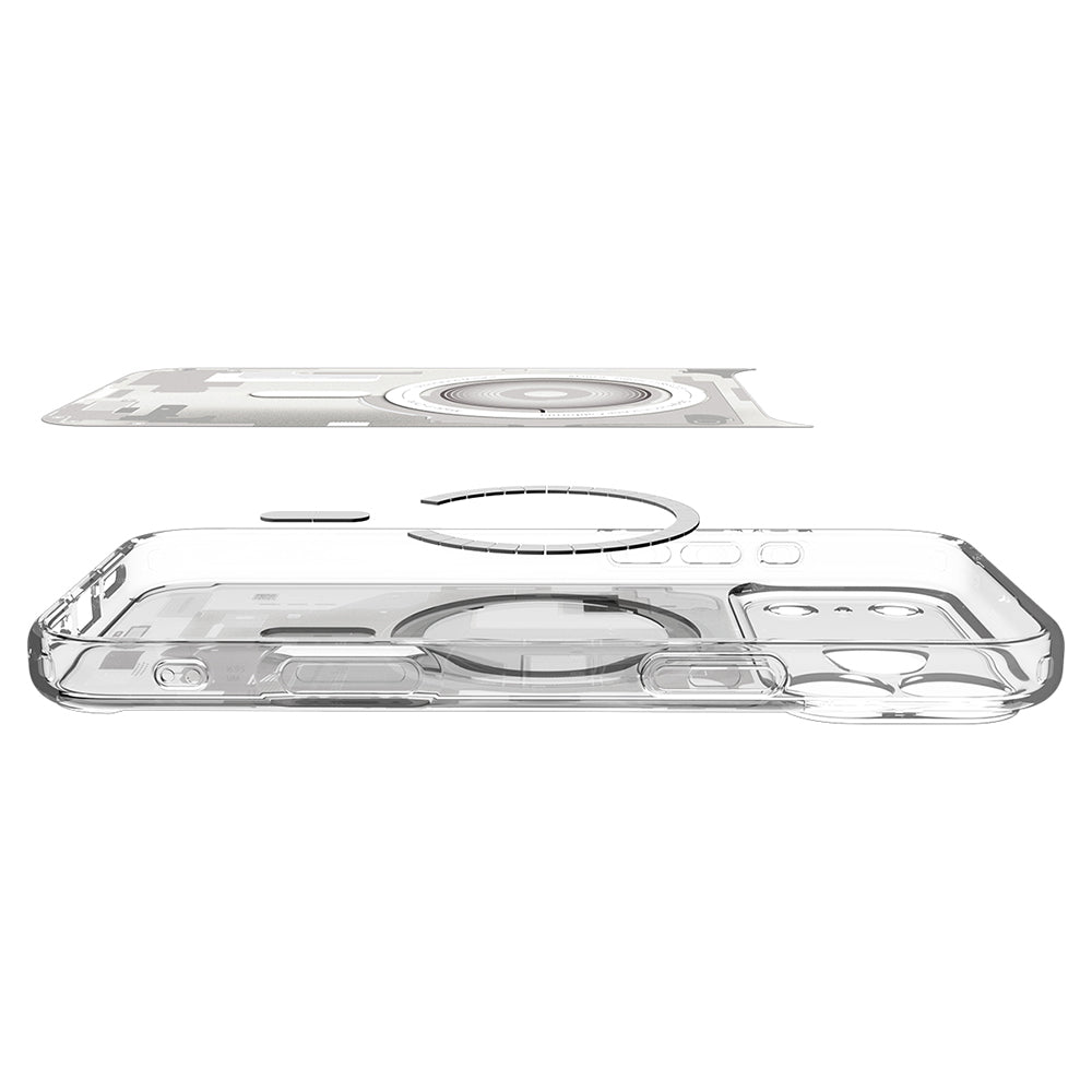 Калъф MagSafe за Apple iPhone 18 Pro Max / 17 Pro Max, Spigen, Ultra Hybrid Zero One, Бял ACS12126
