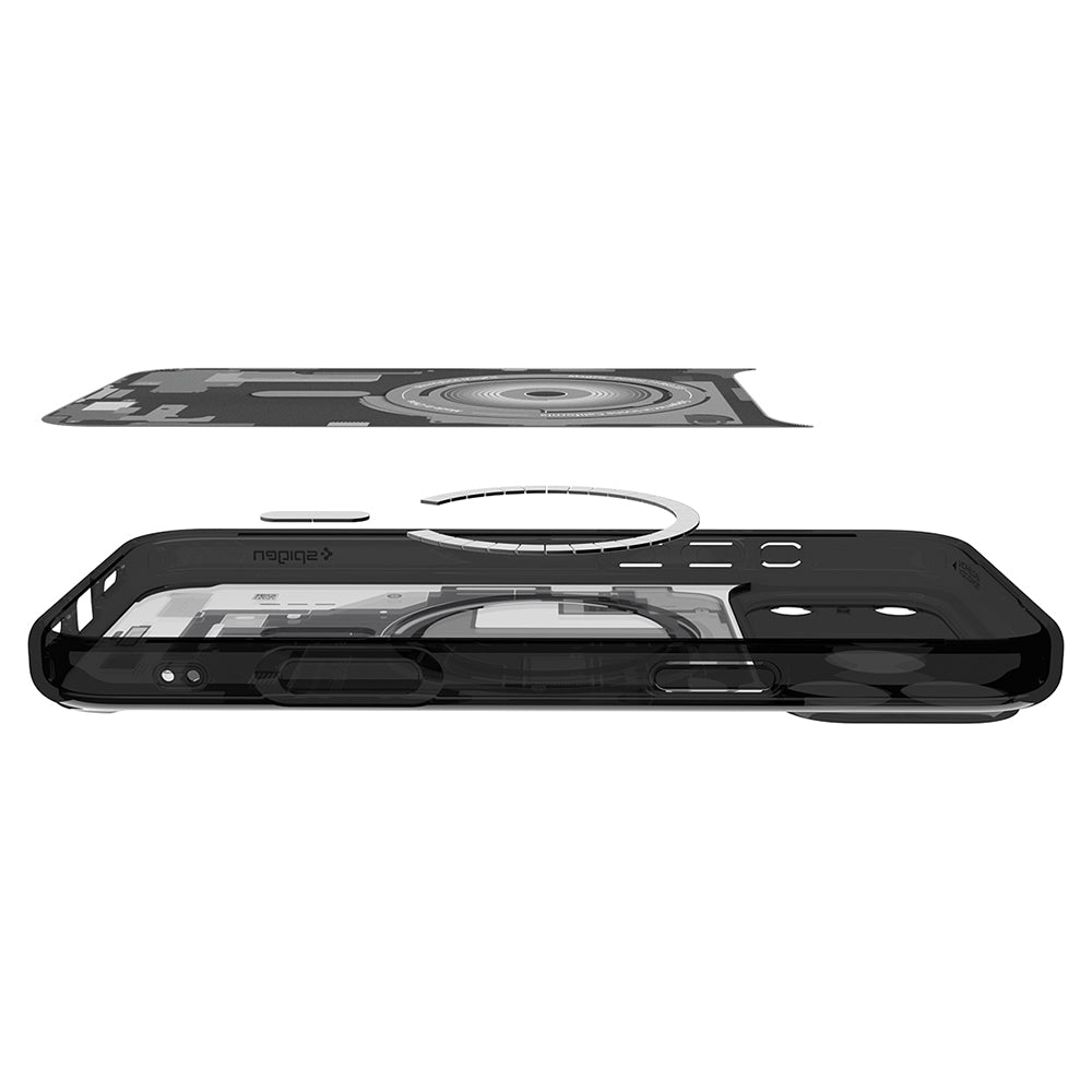 Калъф MagSafe за Apple iPhone 18 Pro Max / 17 Pro Max, Spigen, Ultra Hybrid Zero One, Черен ACS12128