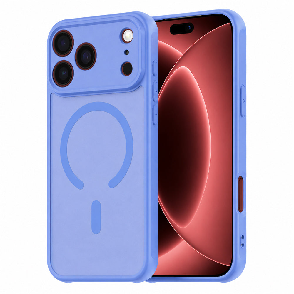 Калъф MagSafe за Apple iPhone 18 Pro Max / 17 Pro Max, Techsuit, HaloFrost II, Син