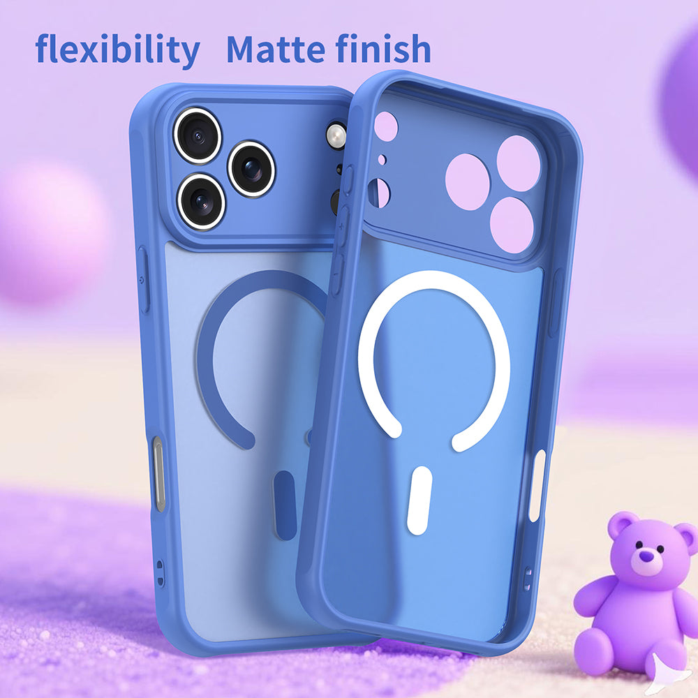 Калъф MagSafe за Apple iPhone 18 Pro Max / 17 Pro Max, Techsuit, HaloFrost II, Син