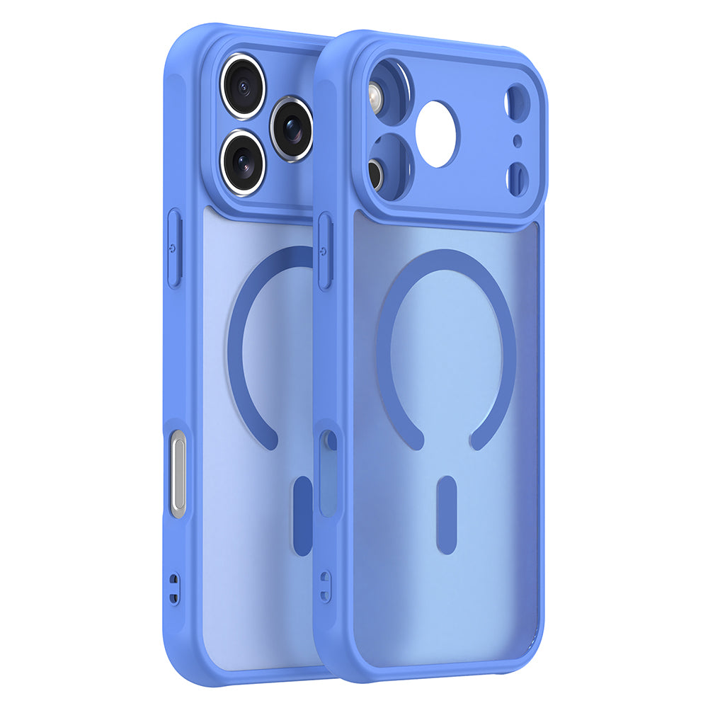 Калъф MagSafe за Apple iPhone 18 Pro Max / 17 Pro Max, Techsuit, HaloFrost II, Син