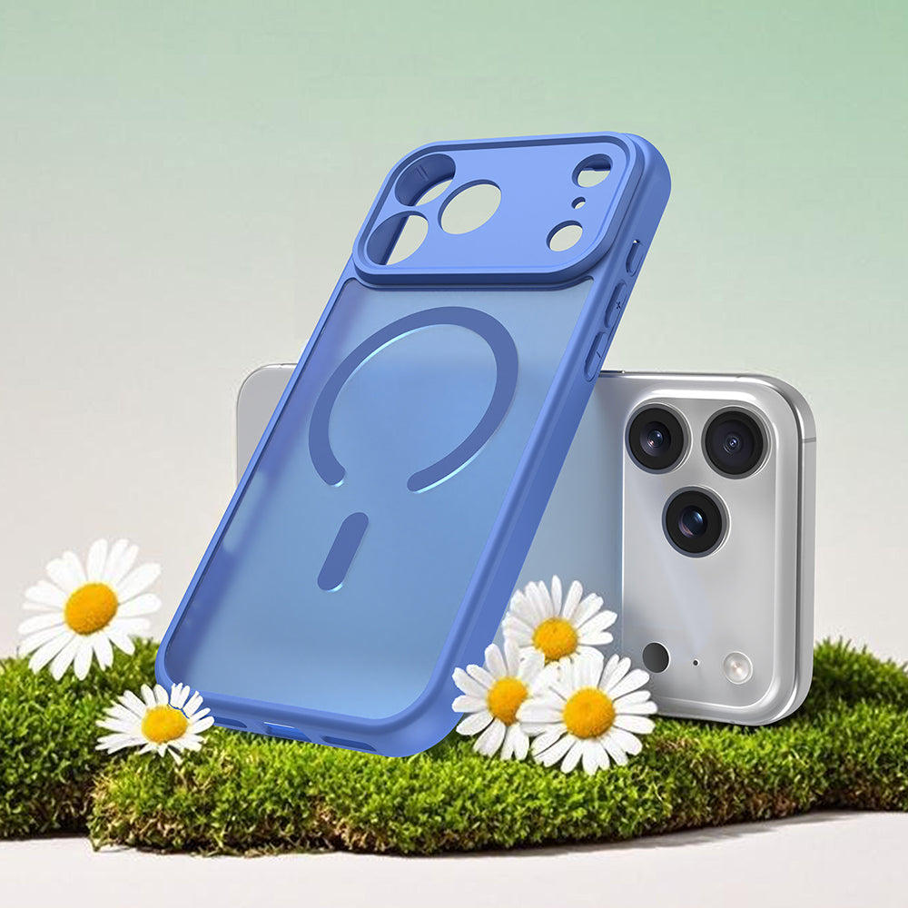Калъф MagSafe за Apple iPhone 18 Pro Max / 17 Pro Max, Techsuit, HaloFrost II, Син