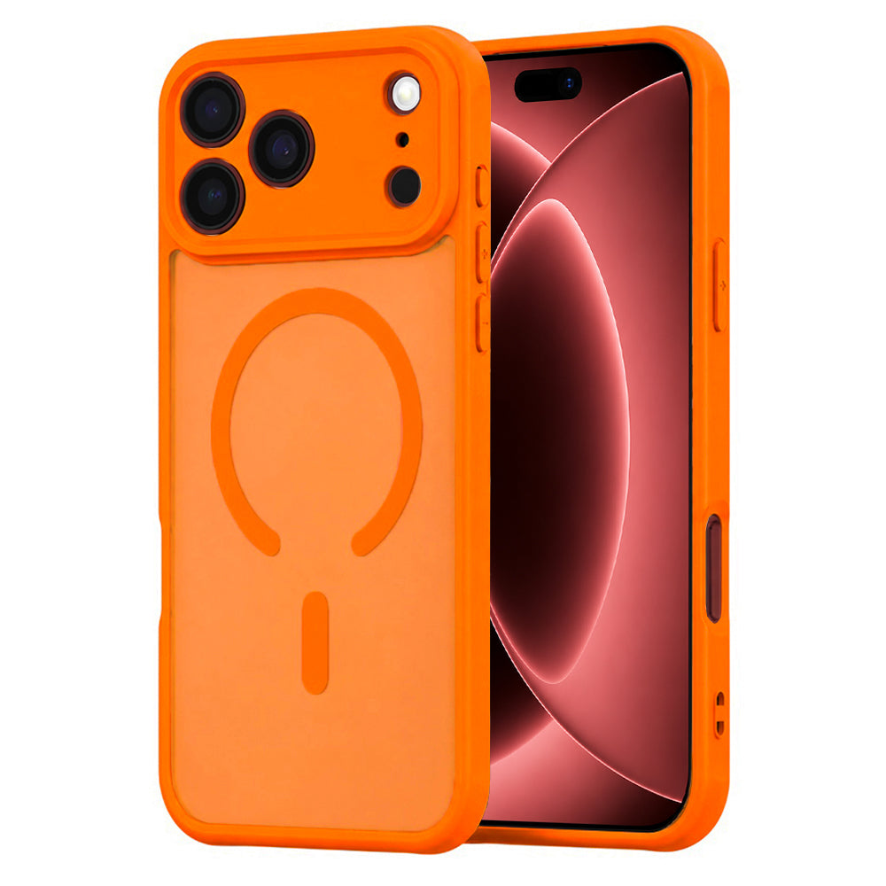 Калъф MagSafe за Apple iPhone 18 Pro Max / 17 Pro Max, Techsuit, HaloFrost II, Оранжев
