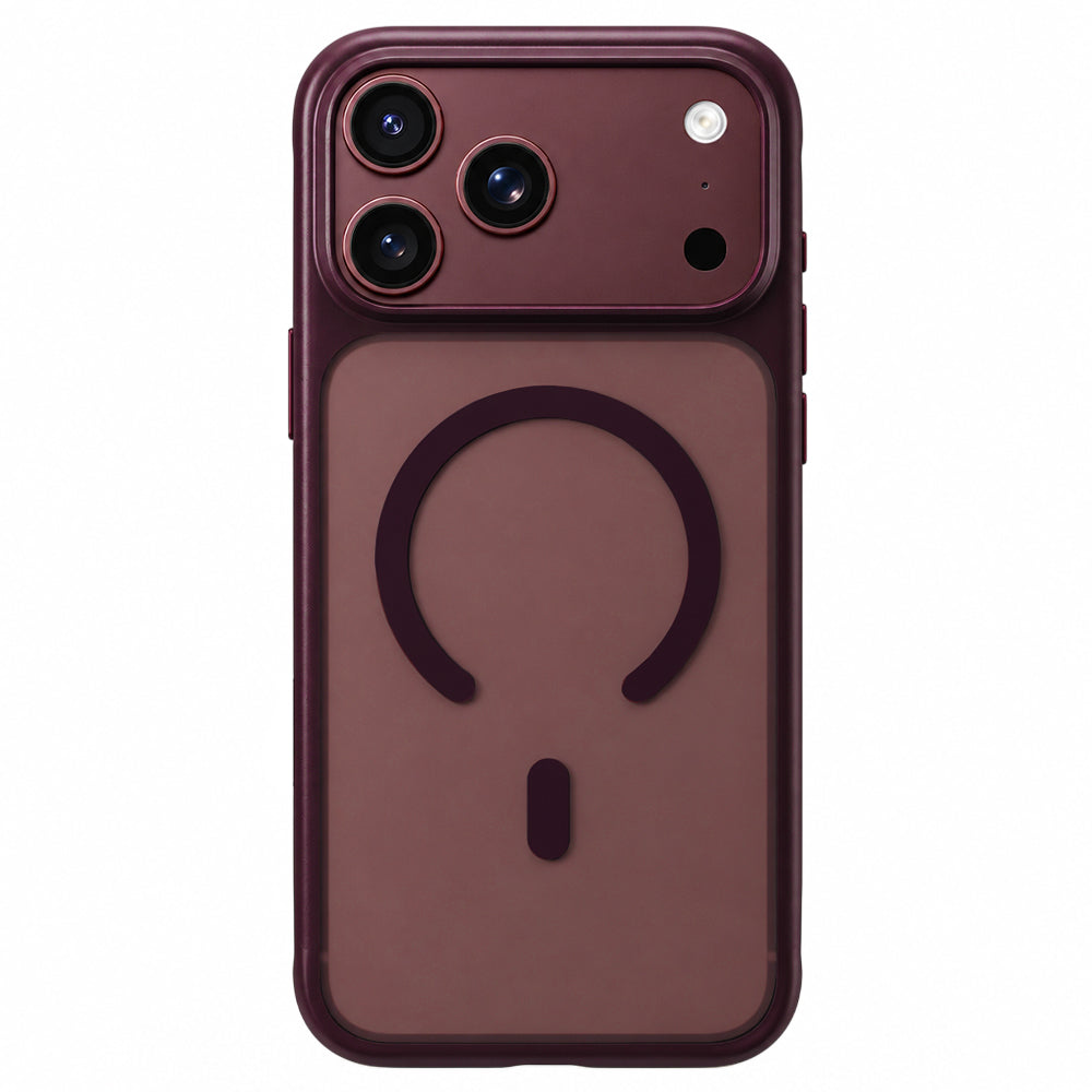 Калъф MagSafe за Apple iPhone 18 Pro Max, Blueo, APE Anti-Drop, бордо