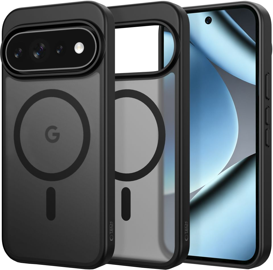 Калъф MagSafe за Google Pixel 11 Pro XL / 10 Pro XL / 9 Pro XL, Tech-Protect, Magmat, Матиран Черен