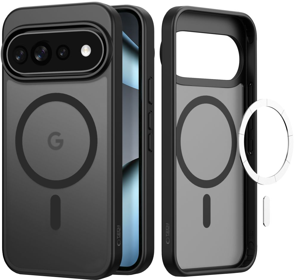 Калъф MagSafe за Google Pixel 11 Pro XL / 10 Pro XL / 9 Pro XL, Tech-Protect, Magmat, Матиран Черен