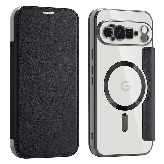 Калъф MagSafe за Google Pixel 10 Pro XL, Techsuit, SmartMag Book, Черен