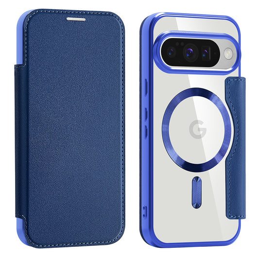 Калъф MagSafe за Google Pixel 10 Pro / 10, Techsuit, SmartMag Book, Син
