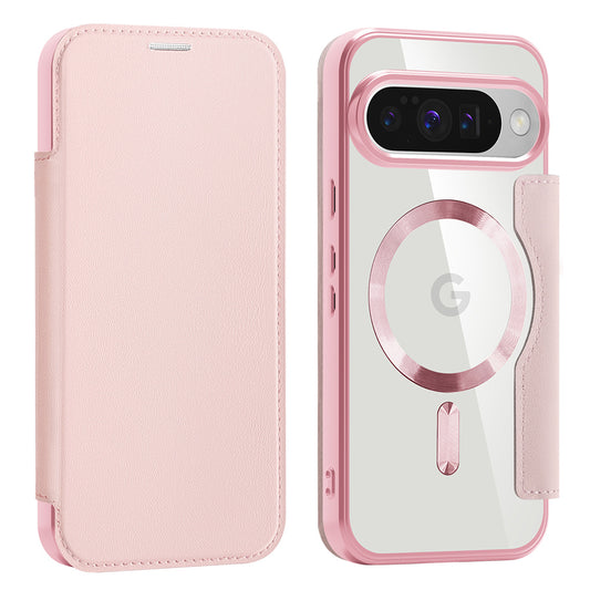 Калъф MagSafe за Google Pixel 10 Pro / 10, Techsuit, SmartMag Book, Розов