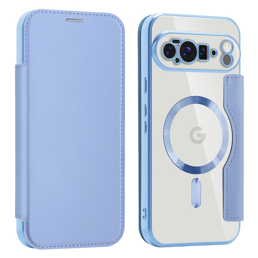 Калъф MagSafe за Google Pixel 10 Pro XL, Techsuit, SmartMag Book, Син