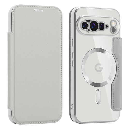 Калъф MagSafe за Google Pixel 10 Pro XL, Techsuit, SmartMag Book, Сив