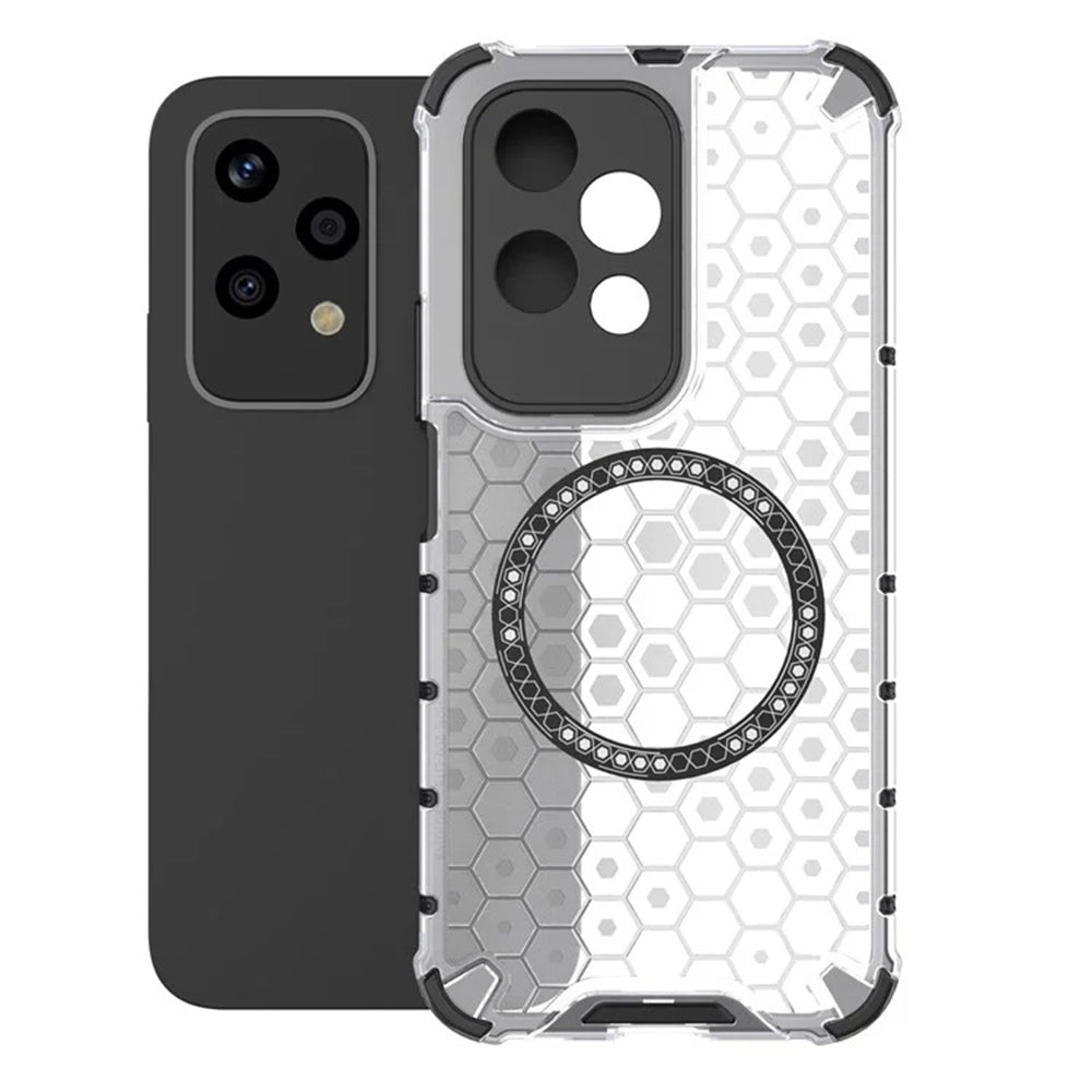 Калъф MagSafe за Honor 200 Lite, Techsuit, HoneyComb Shield, Бял