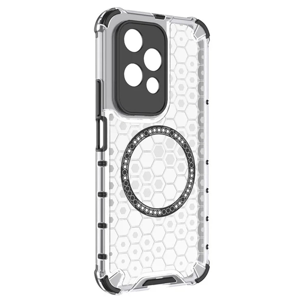 Калъф MagSafe за Honor 200 Lite, Techsuit, HoneyComb Shield, Бял