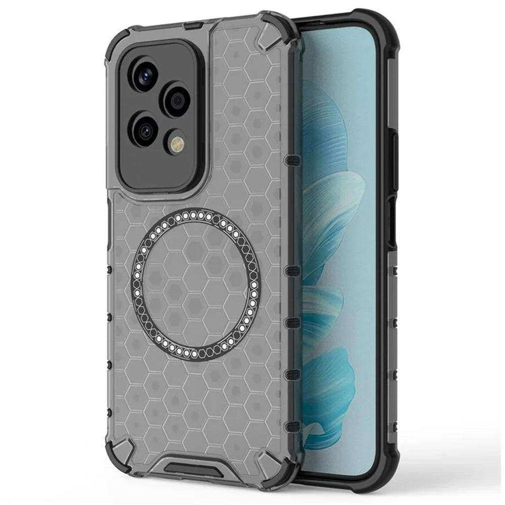 MagSafe калъф за Honor 200 Lite, Techsuit, HoneyComb Shield, Черен