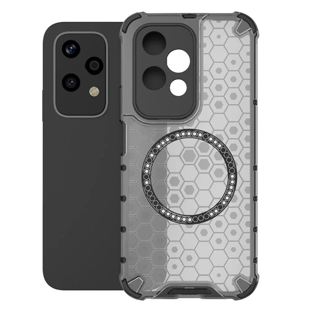 MagSafe калъф за Honor 200 Lite, Techsuit, HoneyComb Shield, Черен